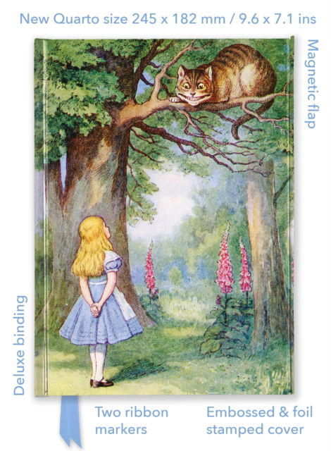 John Tenniel: Alice and the Cheshire Cat (Foiled Quarto Journal) - Flame Tree Quarto Notebook - - Books - Flame Tree Publishing - 9781835625903 - August 12, 2025