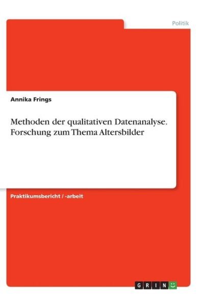 Cover for Frings · Methoden der qualitativen Datena (Book)