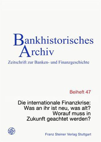 Cover for Hanna Floto-Degener · Die Internationale Finanzkrise (Paperback Book) (2009)