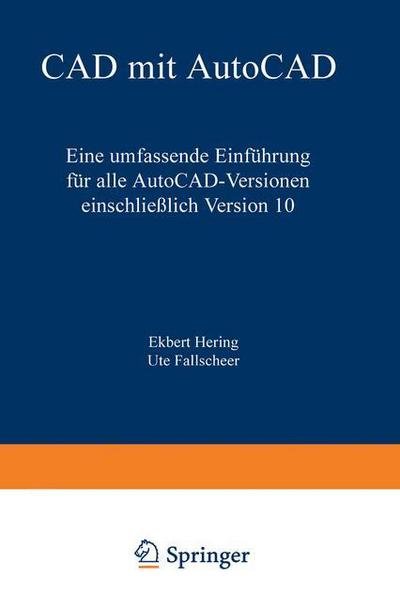 Cover for Ekbert Hering · Cad Mit Autocad (Paperback Book) [2. Aufl. 1990 edition] (1990)