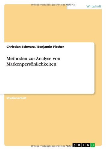 Cover for Schwarz · Methoden zur Analyse von Marken (Book) [German edition] (2010)