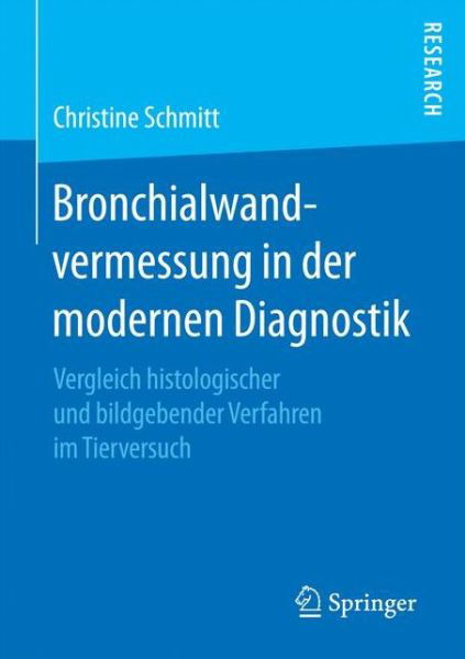 Cover for Schmitt · Bronchialwandvermessung in der (Book) (2016)