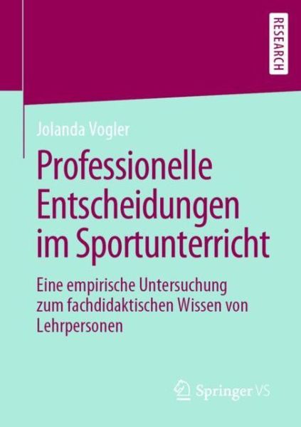 Cover for Vogler · Professionelle Entscheidungen im (Bok) (2019)