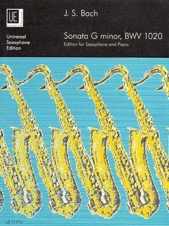Cover for Bach · Sonata g-Moll BWV 1020 sax+Kl (Bok)
