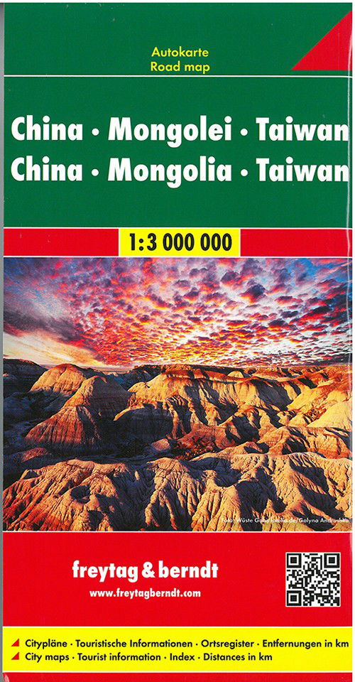 Cover for Freytag &amp; Berndt · China - Mongolia - Taiwan Road Map 1:3 000 000 (Map) (2015)