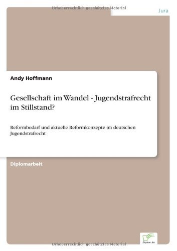 Cover for Andy Hoffmann · Gesellschaft im Wandel - Jugendstrafrecht im Stillstand?: Reformbedarf und aktuelle Reformkonzepte im deutschen Jugendstrafrecht (Paperback Book) [German edition] (2007)