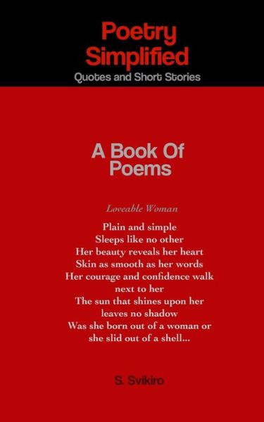 Cover for S Svikiro · Poetry Simplified Quotes and Short Stories (Paperback Book) (2021)