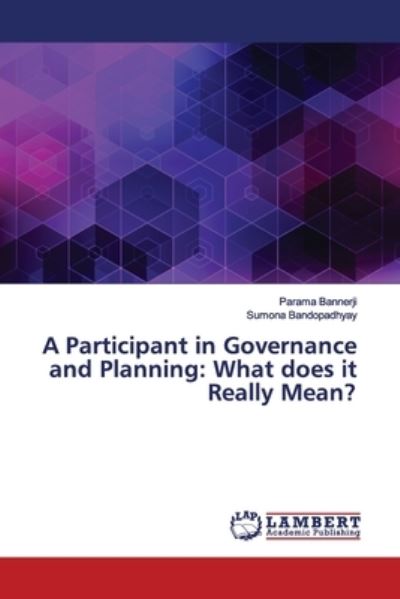 Cover for Bannerji · A Participant in Governance an (Book) (2019)