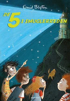 Cover for Enid Blyton · De 5: De 5 (4) - De 5 i smuglerreden (Sewn Spine Book) [1e uitgave] (2019)