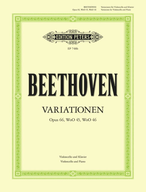 Cover for Ludwig van Beethoven · Variations (Sheet music) (2001)