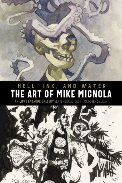 Cover for Mike Mignola · Hell, Ink &amp; Water: The Art of Mike Mignola (Inbunden Bok) (2024)