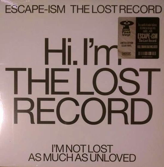 Cover for Escape-Ism · Lost Record (LP) [Peak edition] (2018)