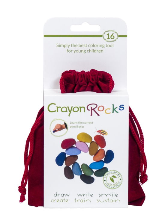 Crayon Rocks - 16 kleuren - Rood Velvet Zakje - Crayon Rocks - Gadżety -  - 0728028127904 - 