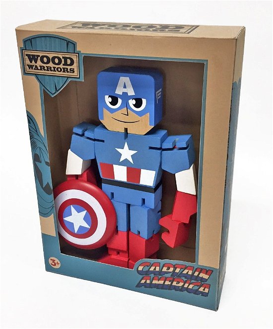 Cover for Marvel · Wooden Figure - Captain America - 20cm (Legetøj) (2019)