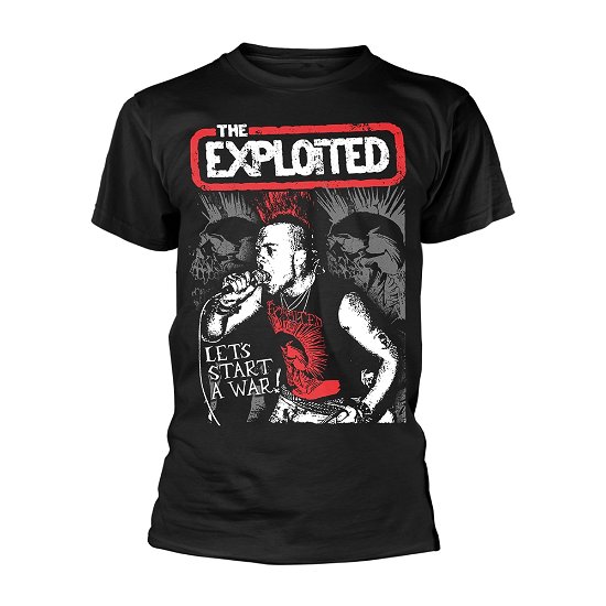 Cover for The Exploited · Let's Start a War (T-shirt) [size XL] [Black edition] (2019)