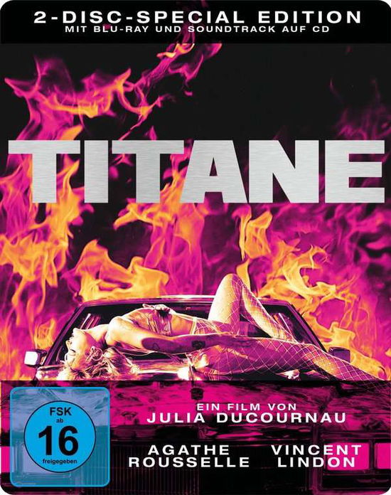 Cover for Titane (steelbook Blu-ray+soundtrack-cd) (Import DE) (Blu-ray) (2022)