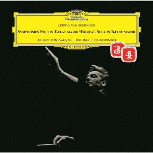 Cover for Beethoven / Karajan,herbert Von · Herbert von Karajan &amp; Berliner Philharmoniker – Beethoven: Symphonies Nos. 3 &amp; 4 (CD) (2020)