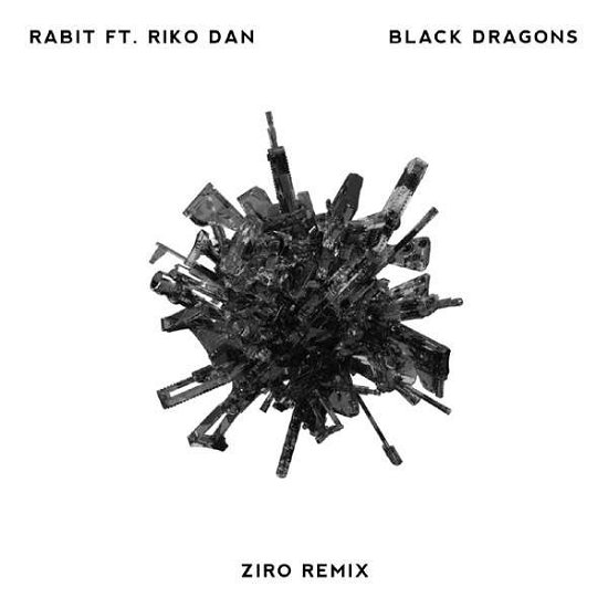 Cover for Rabit &amp; Riko Dan · Black Dragons / Ziro Remix (LP) (2018)