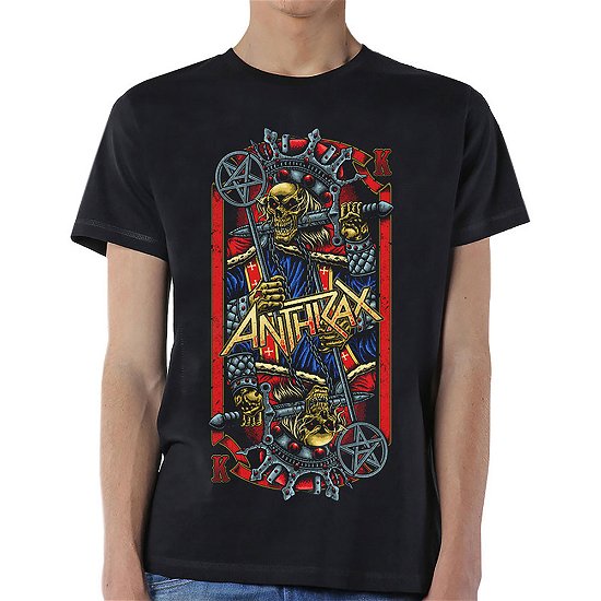 Anthrax Unisex T-Shirt: Evil King - Anthrax - Produtos - Global - Apparel - 5056170603904 - 