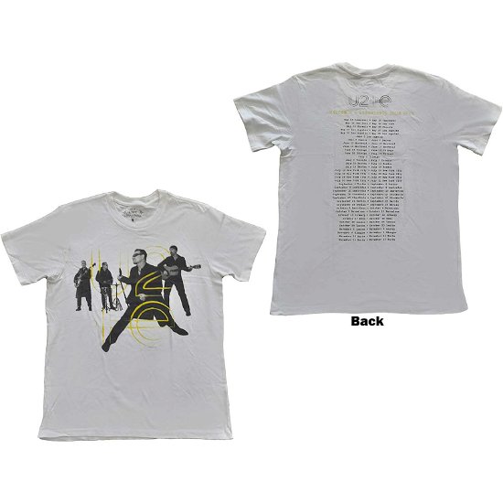 Cover for U2 · U2 Unisex T-Shirt: Live Action (Back Print) (Ex-Tour) (T-shirt) [size L]