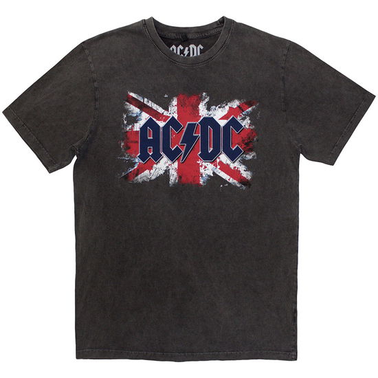 AC/DC Unisex Stone Wash T-Shirt: Flag - AC/DC - Merchandise -  - 5056737297904 - November 22, 2024