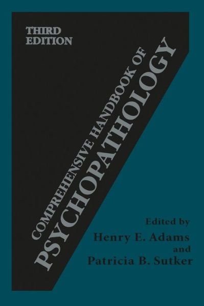 Cover for Henry E Adams · Comprehensive Handbook of Psychopathology (Hardcover Book) [3rd Ed. 2001 edition] (2001)