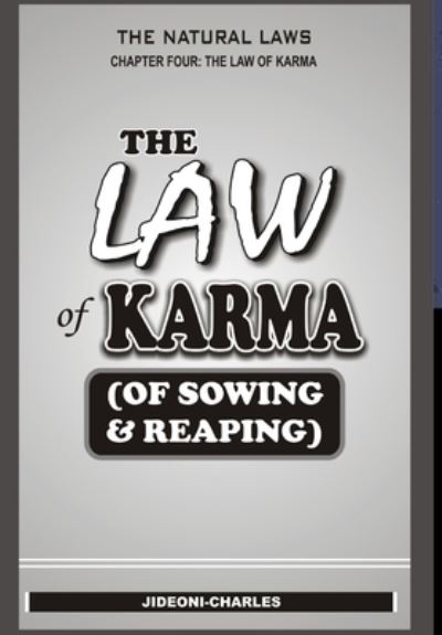 Cover for Jideoni Charles · Law of Karma (Book) (2013)