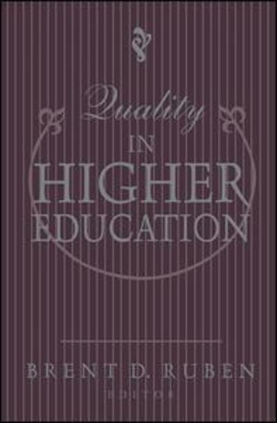 Cover for Brent D. Ruben · Quality in Higher Education (Hardcover Book) (1994)