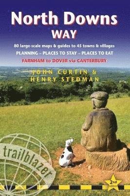 Cover for Trailblazer · North Downs Way (Trailblazer British Walking Guides): Practical walking guide to North Downs Way with 80 Large-Scale Walking Maps &amp; Guides to 45 Towns &amp; Villages - Planning, Places to Stay, Places to Eat - Farnham to Dover via Canterbury (Trailblazer Brit (Paperback Book) [2 Revised edition] (2018)