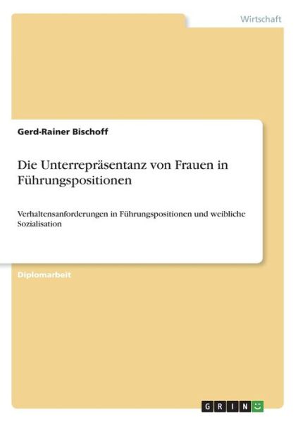 Cover for Bischoff · Die Unterrepräsentanz von Frau (Book)