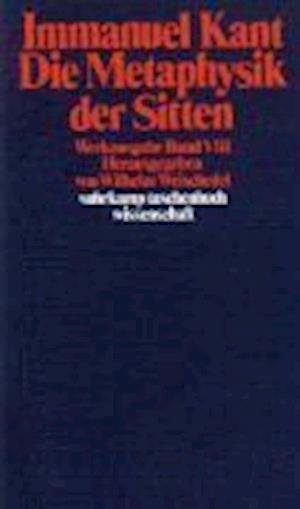 Cover for Immanuel Kant · Suhrk.TB.Wi.0190 Kant.Metaphys.d.Sitt. (Book)