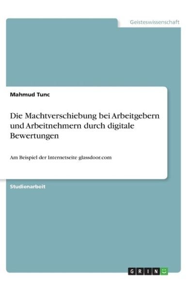 Cover for Tunc · Die Machtverschiebung bei Arbeitge (Book)