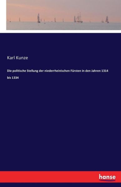 Cover for Kunze · Die politische Stellung der niede (Book) (2016)