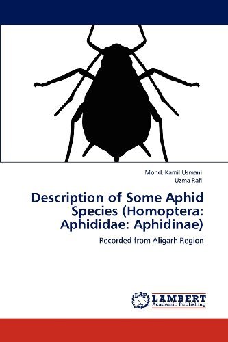 Cover for Uzma Rafi · Description of Some Aphid Species (Homoptera: Aphididae: Aphidinae): Recorded from Aligarh Region (Paperback Bog) (2012)