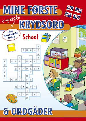 Cover for Mine første engelske krydsord og ordgåder: School (Sewn Spine Book) [1st edition] (2018)