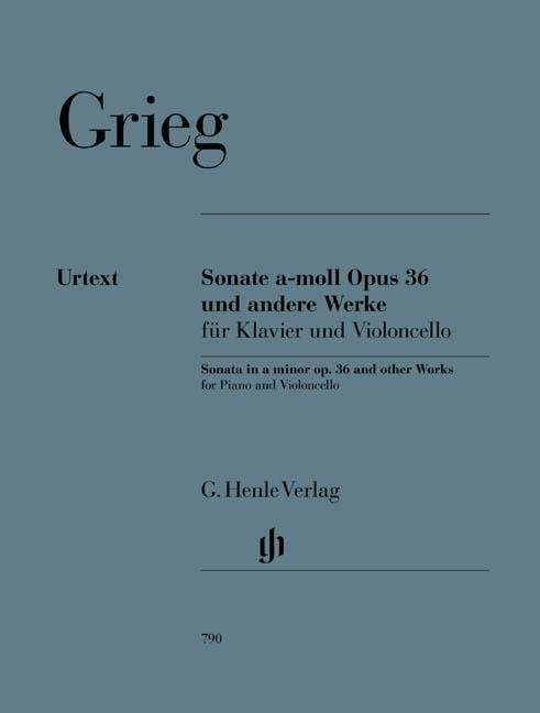 Sonate a-Mo.op.36 u.a.Vc+Kl.HN790 - Grieg - Książki - SCHOTT & CO - 9790201807904 - 6 kwietnia 2018