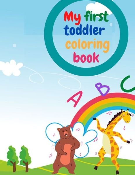 Cover for Med Ouazzi · First toddler coloring book (Paperback Book) (2020)