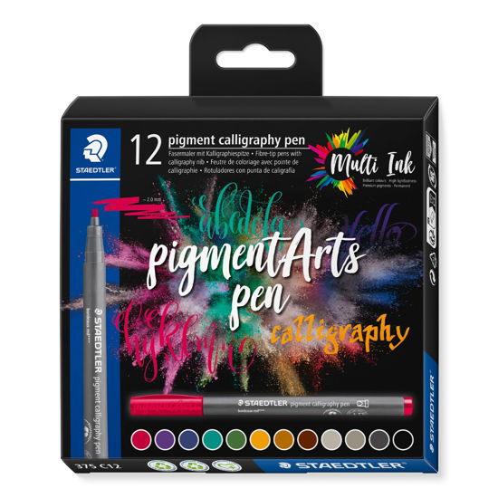 STAEDTLER MultiInk Pigment Arts calligraphy pen 12 - Staedtler - Merchandise - Staedtler - 4007817098905 - May 1, 2024