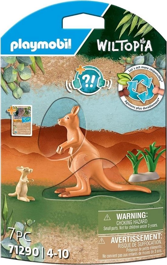 Cover for Playmobil · Playmobil Wiltopia Kangoeroe met Welp - 71290 (Legetøj)
