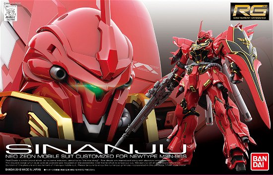 Cover for Gundam · GUNDAM - Model Kit - Real Grade - MSN-06S Sinanju (Leketøy) (2019)