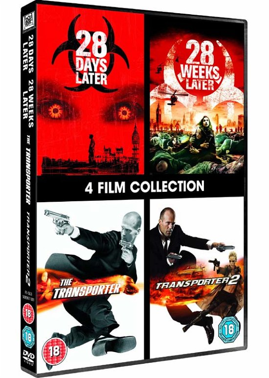 Cover for 28 Days Later  28 Weeks Later  The Transporter  The Transporter 2 (DVD) (2013)