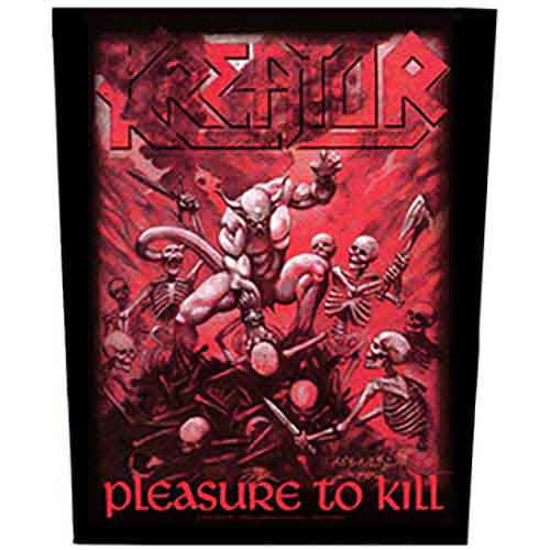 Kreator Back Patch: Pleasure To Kill - Kreator - Produtos - ROCKOFF - 5055339732905 - 19 de agosto de 2019