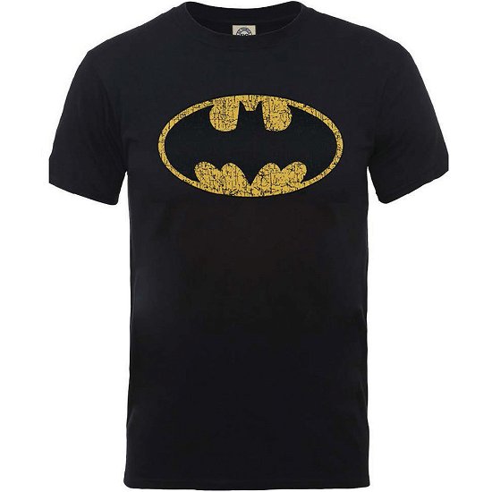 Cover for Batman · Crackle Logo (T-shirt) [size S] [Black - Unisex edition] (2016)