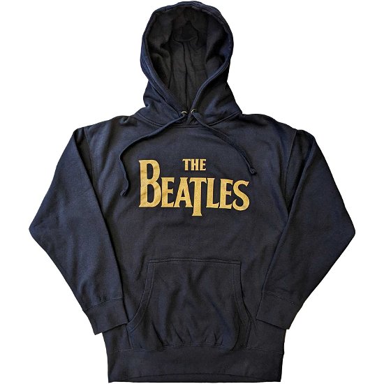 Cover for The Beatles · The Beatles Unisex Pullover Hoodie: Gold Drop T Logo (Hoodie) [size S]