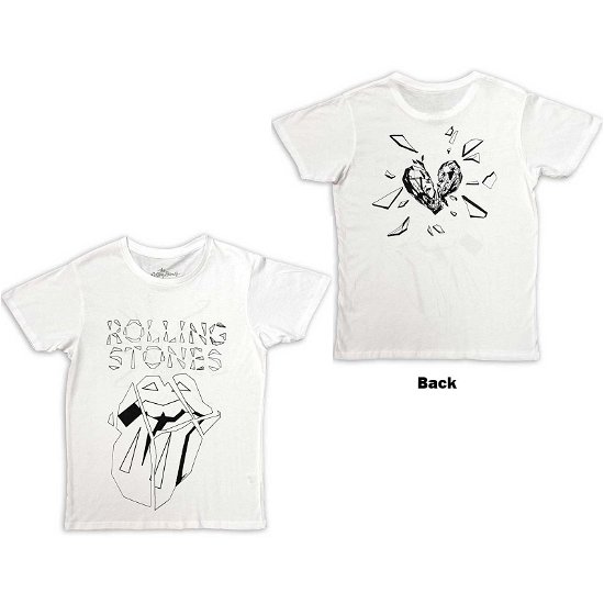 Cover for The Rolling Stones · The Rolling Stones Unisex T-Shirt: Hackney Diamonds Diamond Tongue Outline (Back Print) (T-shirt) [size S]