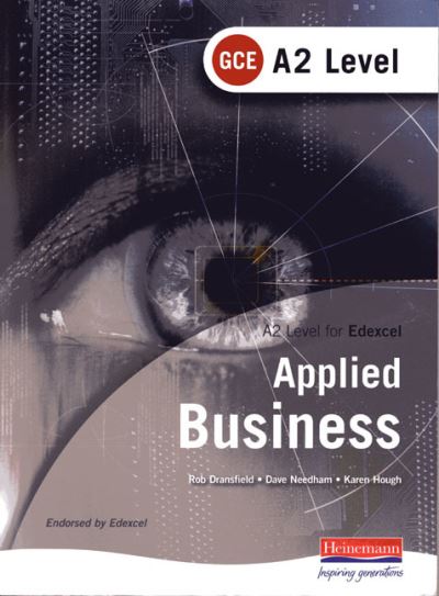 Cover for Rob Dransfield · A2 GCE in Applied Business for Edexcel (Paperback Book) (2006)