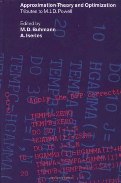 Cover for M J D Powell · Approximation Theory and Optimization: Tributes to M. J. D. Powell (Hardcover Book) (1997)