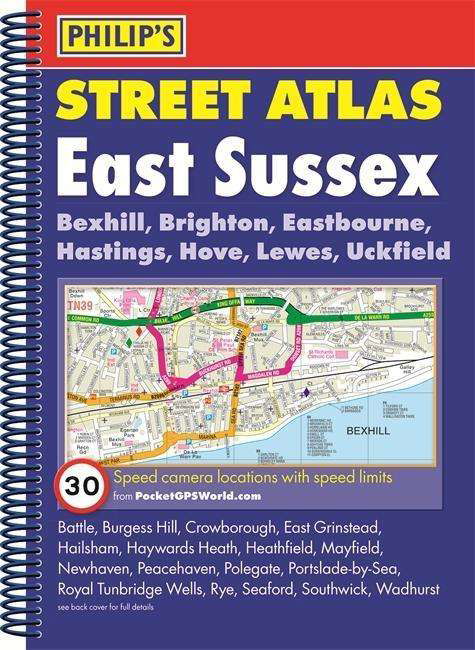 Cover for Philips · Philip's Street Atlas East Sussex (Spiral Book) (2015)