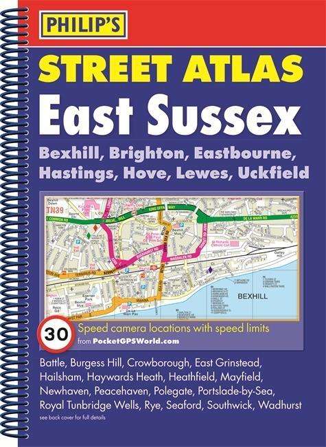 Cover for Philips · Philip's Street Atlas East Sussex (Spiralbuch) (2015)