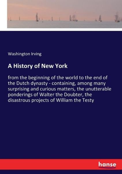 Cover for Washington Irving · A History of New York (Pocketbok) (2018)
